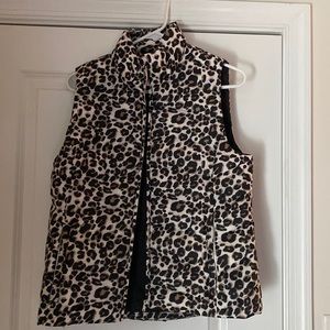 Animal print vest